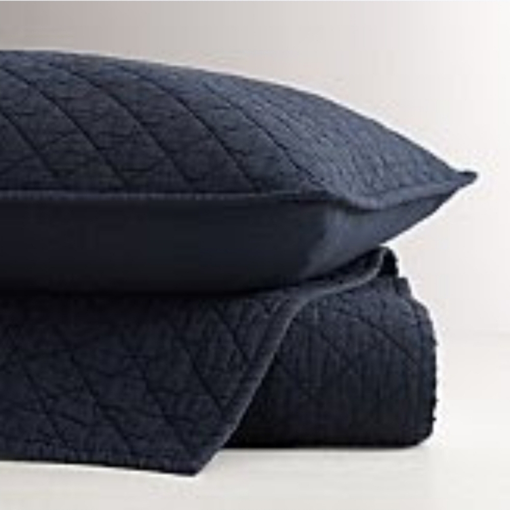 Restoration Hardware Baby & Child Vintage Washed Diamond-Stitched Quilt